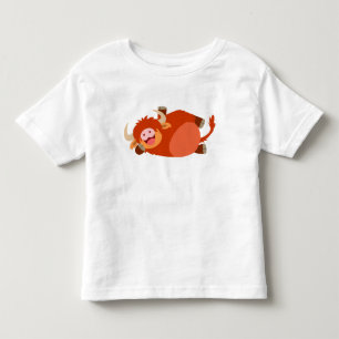 Pour Les Tous Petits T-shirt des montagnes d'enfants de vache à bande