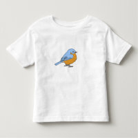 T-shirt d'oiseau bleu