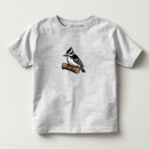 Pour Les Tous Petits T-shirt Downy Woodpecker oiseau Toddler Fine Jerse