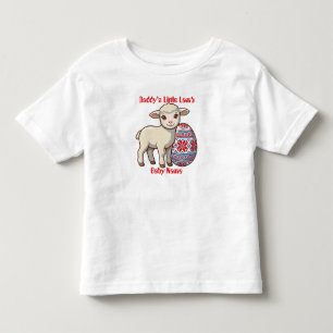 Pour Les Tous Petits T-shirt Enfant Agneau de Pâques Brillant Vinyle - 