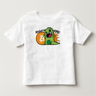 Pour Les Tous Petits T-shirt enfant Bitcoin Dino