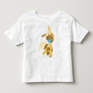 Pour Les Tous Petits T-shirt enfant Fleur bleue et Pony