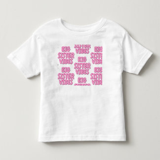 Pour Les Tous Petits T-shirt grande sœur rose et blanc