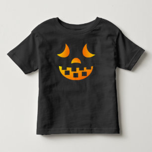 Pour Les Tous Petits T-shirt Halloween Jack-o'-lantern Face Toddler