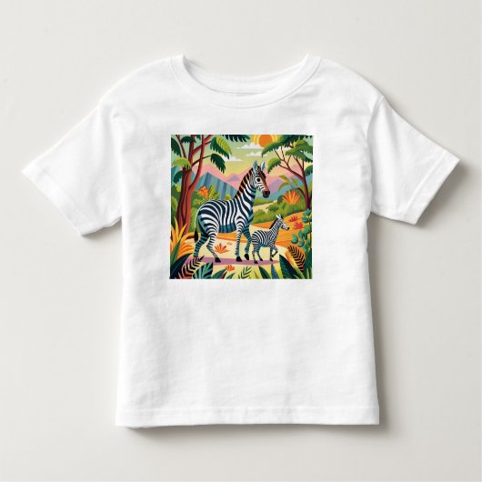 Pour Les Tous Petits T-shirt imprimé Zebra (Devant)