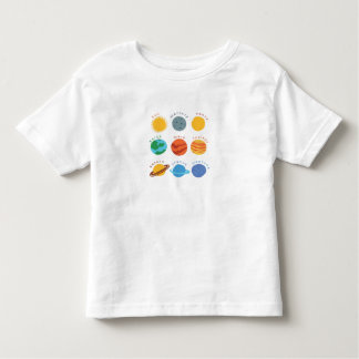 Pour Les Tous Petits T-shirt intelligent "système solaire "