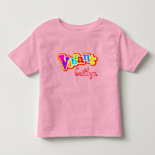 Pour Les Tous Petits T-shirt jaune vibrant nommé enfants