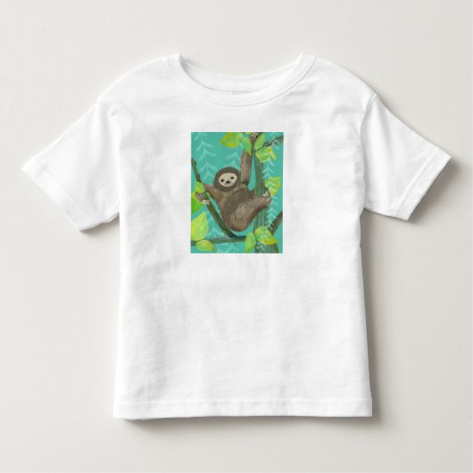 Pour Les Tous Petits T-shirt Jungle Sloth (Devant)