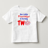 T-shirt Little Firecracker 2nd Birthday Toddler