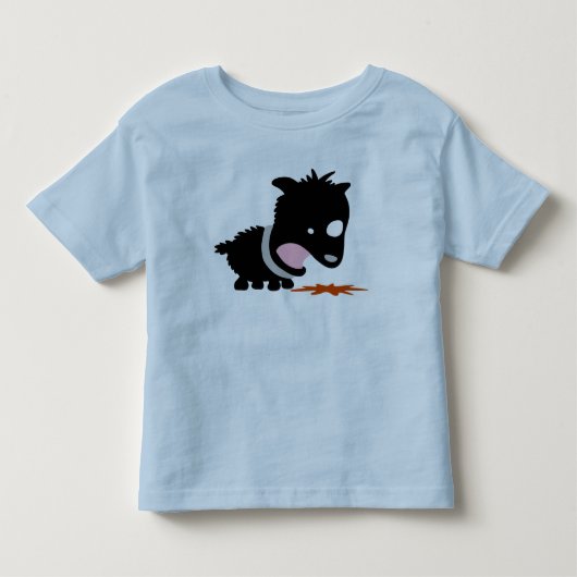 Pour Les Tous Petits T-shirt malade de chiot (Devant)