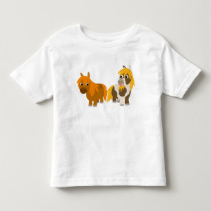 Pour Les Tous Petits T-shirt mignon de deux de bande dessinée enfants