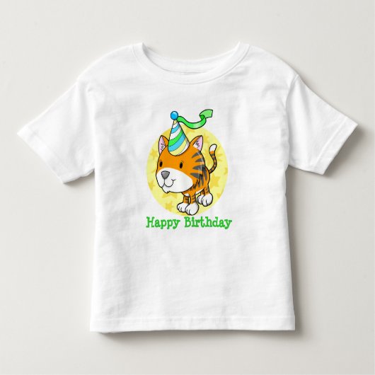 Pour Les Tous Petits T-shirt mignon de joyeux anniversaire de CUB de (Devant)