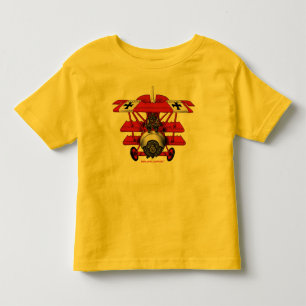 Pour Les Tous Petits T-shirt plat d'enfants de baron rouge frais