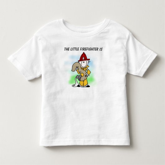 Pour Les Tous Petits T-shirt pompier customisé 3e anniversaire (Devant)