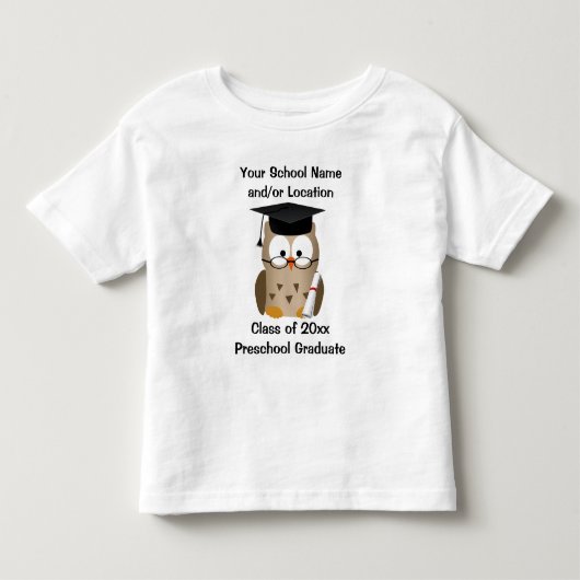 Pour Les Tous Petits T-shirt préscolaire fait sur commande d'obtention (Devant)
