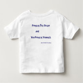 Pour Les Tous Petits T-shirt "protégez océan" (Dos)