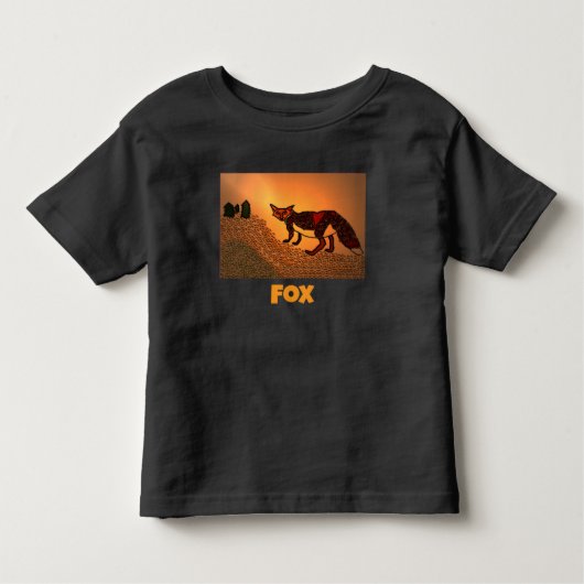 Pour Les Tous Petits T-shirt Red Fox Toddler (Devant)