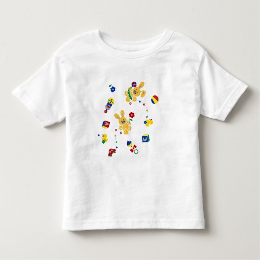 Pour Les Tous Petits T-shirt Retro Bunny Toddler (Devant)