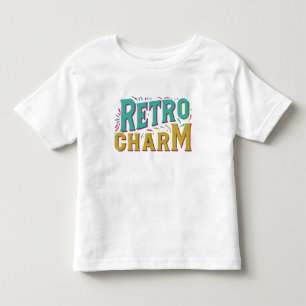 Pour Les Tous Petits T-shirt Retro Charm multicolore design