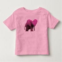 T-shirt rose Elephant Toddler