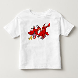 Pour Les Tous Petits T-shirt rouge de dragon de bébé
