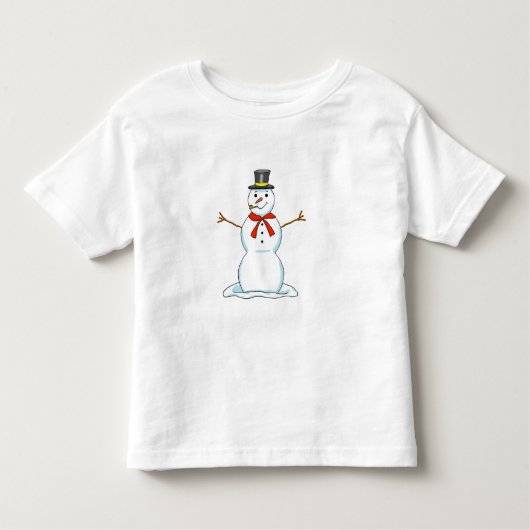 Pour Les Tous Petits T-shirt Snowman Toddler (Devant)