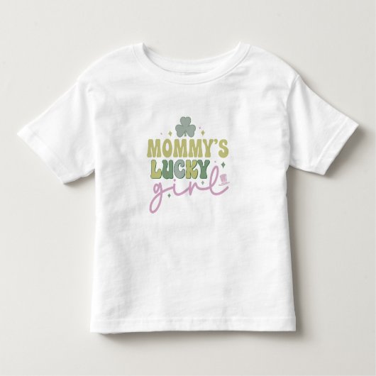 Pour Les Tous Petits T-shirt St. Patrick - "La fille chanceuse de maman (Devant)