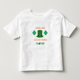Pour Les Tous Petits T-shirt trèfle irlandais chanceux Irlande