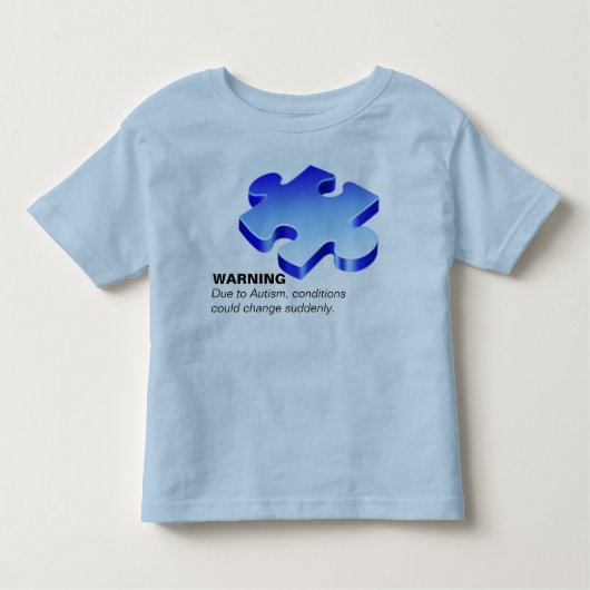 Pour Les Tous Petits T-shirt vigilant d'autisme (Devant)