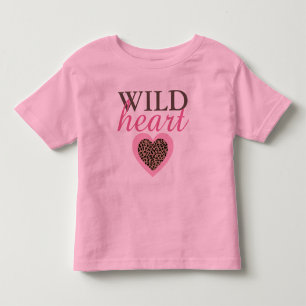 Pour Les Tous Petits T-shirt Wild Heart Léopard et Rose Enfants