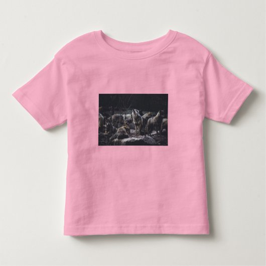 Pour Les Tous Petits T-shirt Wolf Pack Toddler (Devant)