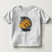 Taco Tuesday Design - Toddler Fine Jersey T-Shirt