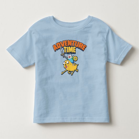 Pour Les Tous Petits Temps d'aventure | T-Shirt Finn Riding Jake (Devant)