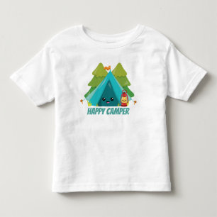 Pour Les Tous Petits Toddler unisex joyeux t-shirt de camping