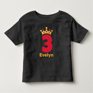 Pour Les Tous Petits Trois et une T-shirt Crown-Toddler