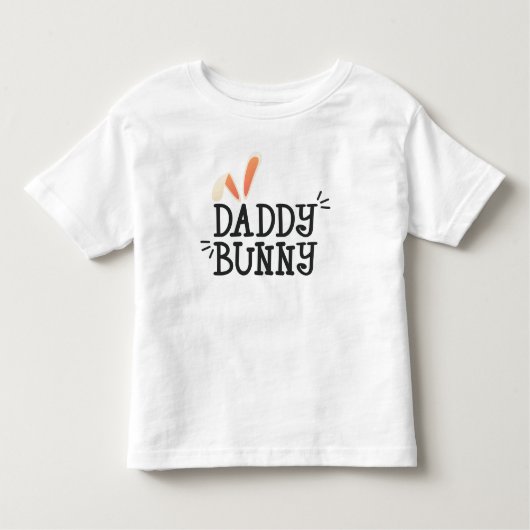 Pour Les Tous Petits Typographie de Pâques Simple Daddy Bunny | T-shirt (Devant)
