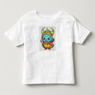 Pour Les Tous Petits Un T-Shirt Whimsical Rainbow Dragon Design.