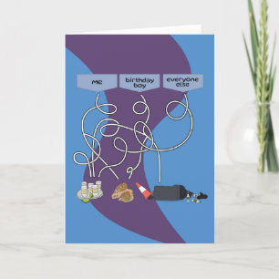 Pour Lui Fun Puzzle Drunk Night Out Carte Annivers