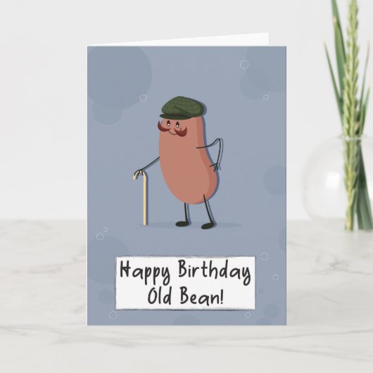 Pour Lui Funny Bean Pun Carte Anniversaire (Devant)