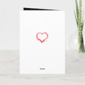 Pour lui noir drôle carte anniversaire (Dos)