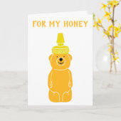 Pour ma carte d'anniversaire miel mignonne pour ma (Fleur jaune)