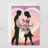 Pour ma carte de mari à être (Devant)