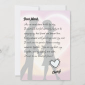 Pour ma carte de mari à être (Dos)