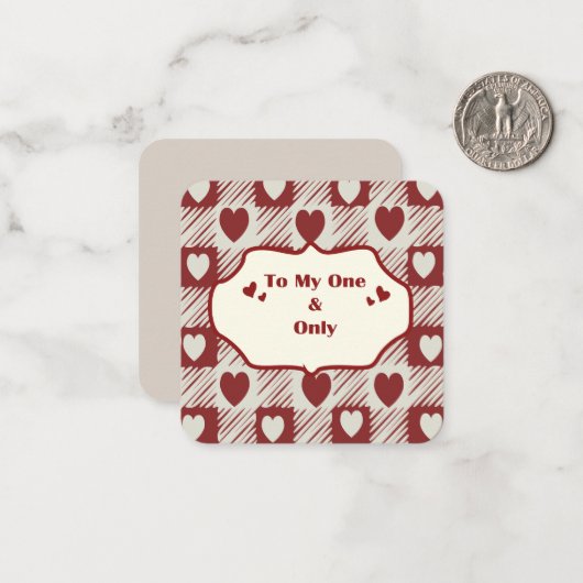 Pour ma carte de note unique (Devant/Arrière en situation)