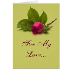 Pour ma carte de rose rouge d'amour