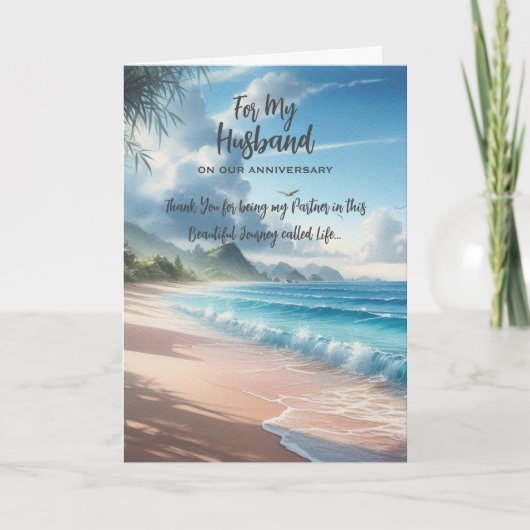 Pour ma carte de voeux pour l'anniversaire du mari (Devant)