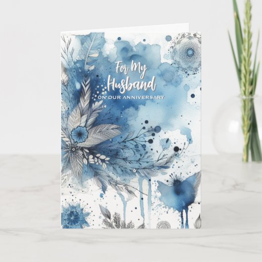 Pour ma carte de voeux pour l'anniversaire du mari (Devant)