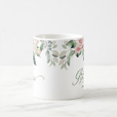 Pour maman Blush Rose Floral Coffee Mug (Centre)