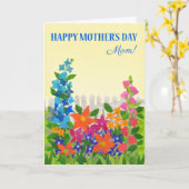 Pour Maman sur la Fête des Mères Carte de Jardin F (Fleur jaune)