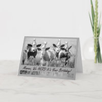 Pour Mamaw Carte drôle d'anniversaire de vaches